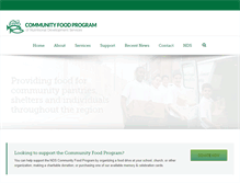 Tablet Screenshot of communityfoodprogram.org